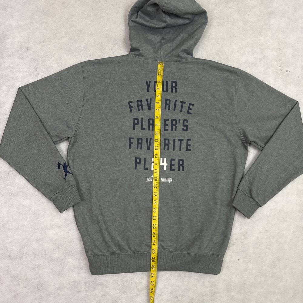 Ken Griffey Jr Hoodie M Gray Your Favorite Player Bubble Gum Gold #24 The Kid - Picture 6 of 15
